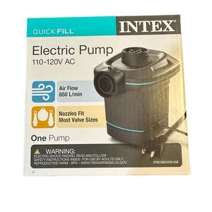 Intex quick fill‎ 110 - 120 volt AC electric pump New in box